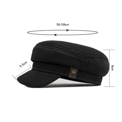 BREATHABLE MESH DUCKBILL FLAT CAP GB-2338